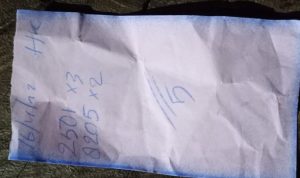 Salah Satu Kertas Judi Togel